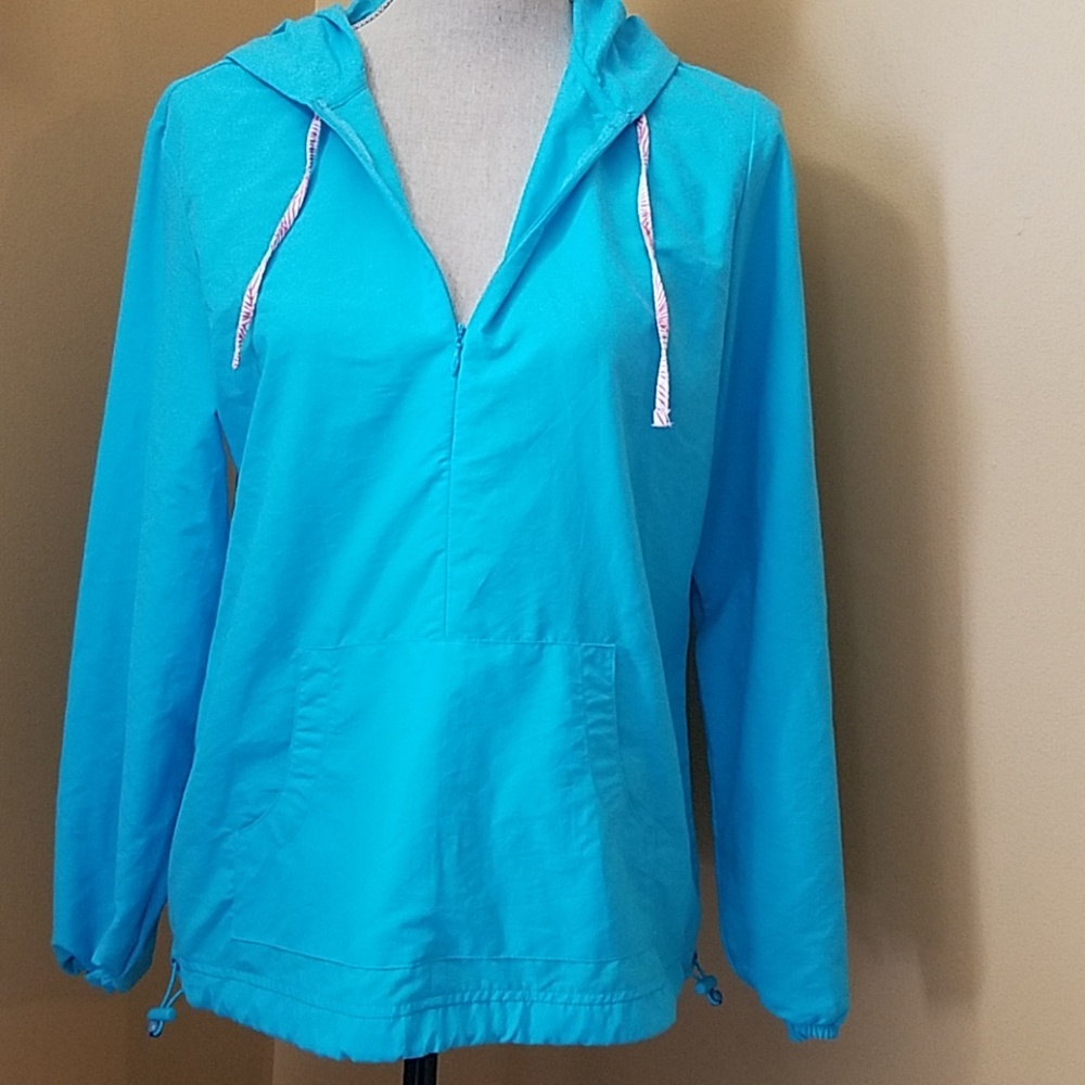 L.L. Bean Quarter Zip Pullover Light Jacket